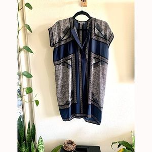 Vince Silk Scarf / Tribal Print Dress NWOT